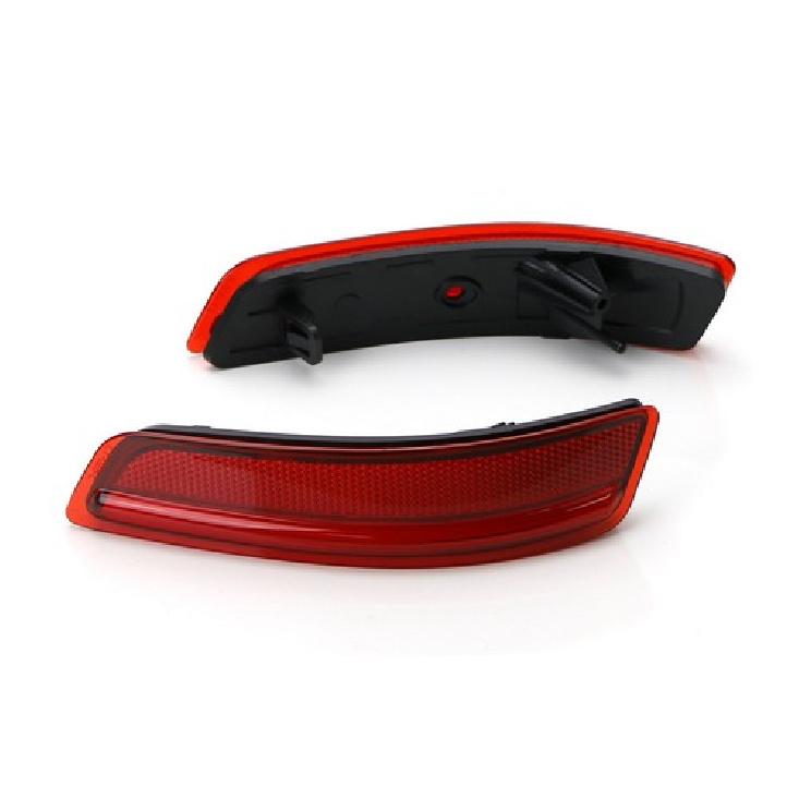 OE-Spec Red Rear Bumper Reflector Lens Covers Assy For 13-18 Lexus ES, 13-20 GS