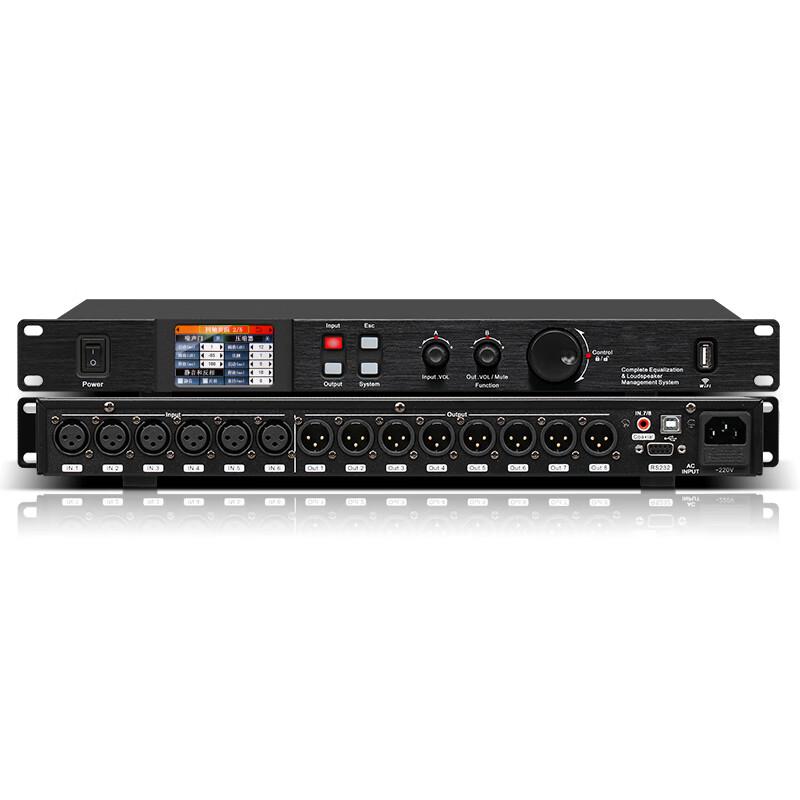 

Профессиональный цифровой аудиопроцессор 8x8 с сенсорным экраном и WiFi (Китайская версия)