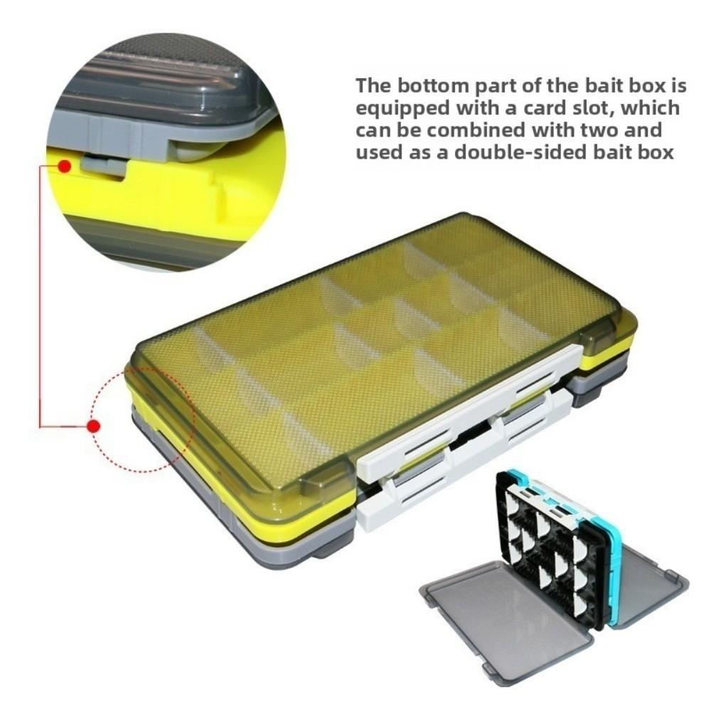 Assembled Design Fishing Tackle Box Durable Material Adjustable Compartments Fishing Hook Box Portable Size Fake Bait Box