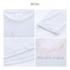 Gelato Pique CAT Gelato Pique Loungewear Free Women's One-Point Long-Sleeved T-Shirt, Pajamas, (GY-Gray, Size)