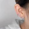 Versatile Titanium Saturn Stud Earrings – Super Shiny, Sleep-Friendly, Japanese-Korean Style for Cartilage or Piercing