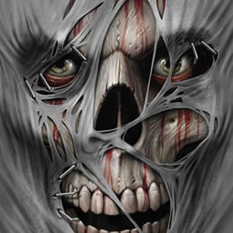 MAITA Men's 3D Graphic Skull Printed T Shirt Summer Fashion Casual Cotton Short Sleeve O Neck Tops