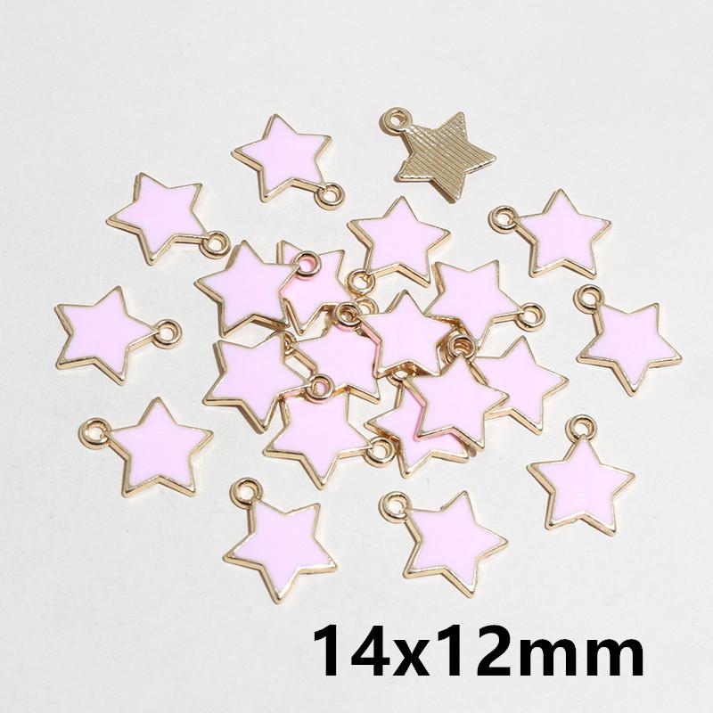 50pcs Bow Butterfly Star Charms Pendant Enamel Metal for Earrings Necklace Bracelet DIY Jewelry Making Accessories Findings