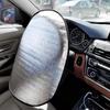 1Pcs Sun Protection Sun Shade Silver Anti-UV Sunscreen New Steering Wheel Cover  Car Supplies