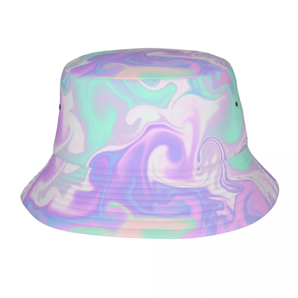 Pastel Tie Dye Model colorat Pălărie de găleată unisex Personalizează Pălărie de soare de plajă de vară