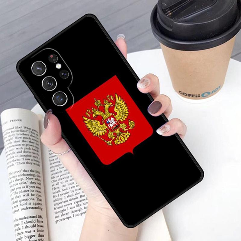 Russia Flag Phone Case Cover For Samsung Galaxy S24 S25 Ultra S21 S22 Ultra S10E Note 10 Plus Note 20 FE S23