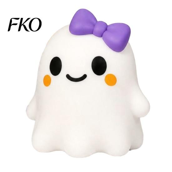 Ghost Fidget Toy Halloween Bow Squeeze Toy, Stress Relief Cartoon Sensory Gadget Soft Stretchy Party Favors for Adults Kids Balls