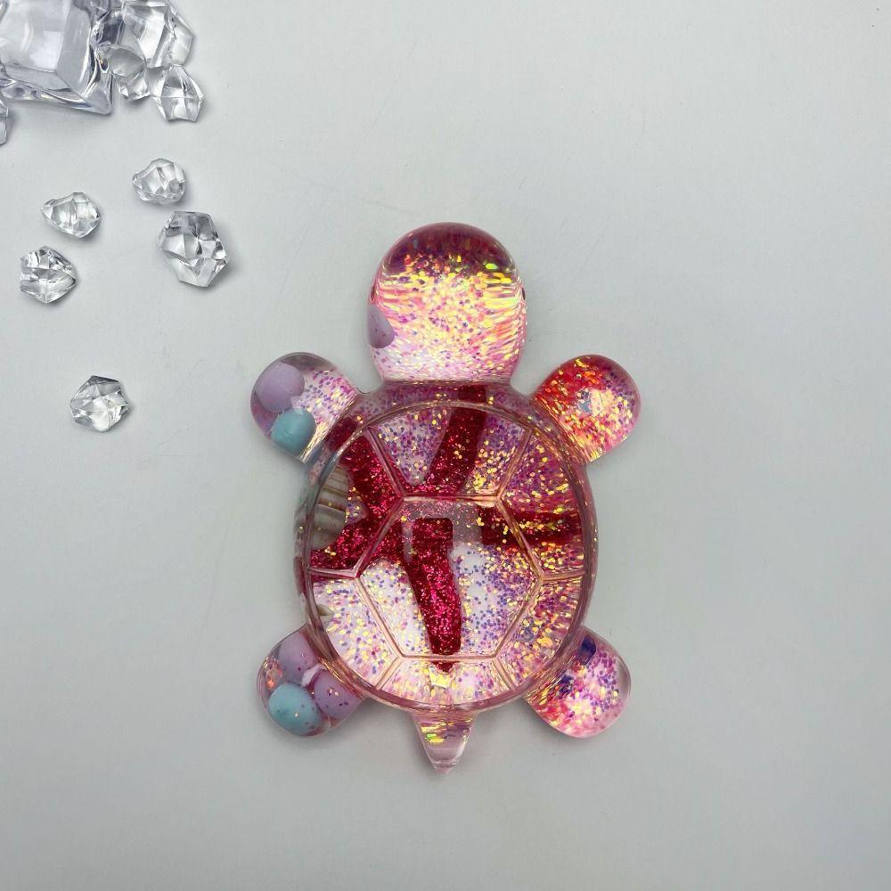 Luminous Bead Starfish Turtle Toy Flash Flowing Sand Turtle Small Ornament  Gifts