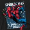 Spider-Man Unisex Adult Is Coming To Town Christmas T-Shirt