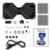 DC 5V LED Dot Matrix Electronic Hourglass DIY Kit Micro USB Interface Gravity Sensing Timer Soldering Practice Electronics DIY C