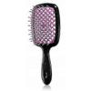 Janeke Superbrush Haarkämmbürste für glattes Haar - Schwarz Fuchsia