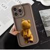 Cartoon Bär T-Teddy Handyhülle Für iPhone Apple 17 AIR 16 16E 11 12 13 14 15 XR Plus Pro Max DIY Hülle TPU Stoßfeste Hülle Capa