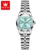 Womens Watches Elegant Fashion Pink/Purple Quartz Watch for Lady Stainless Steel Strap Waterproof