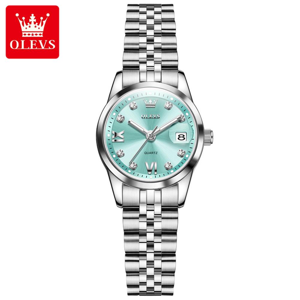 Womens Watches Elegant Fashion Pink/Purple Quartz Watch for Lady Stainless Steel Strap Waterproof