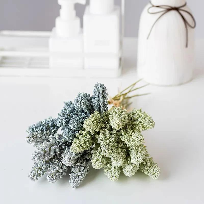 Colorful Wheat Bunches Foam Flowers - Multifunctional Artificial Decor, Perfect for Wedding Engagement Home Garden