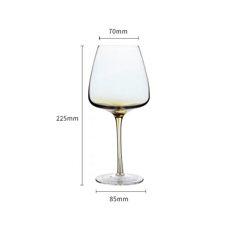 Amber-Colored Crystal Wine & Champagne Goblet