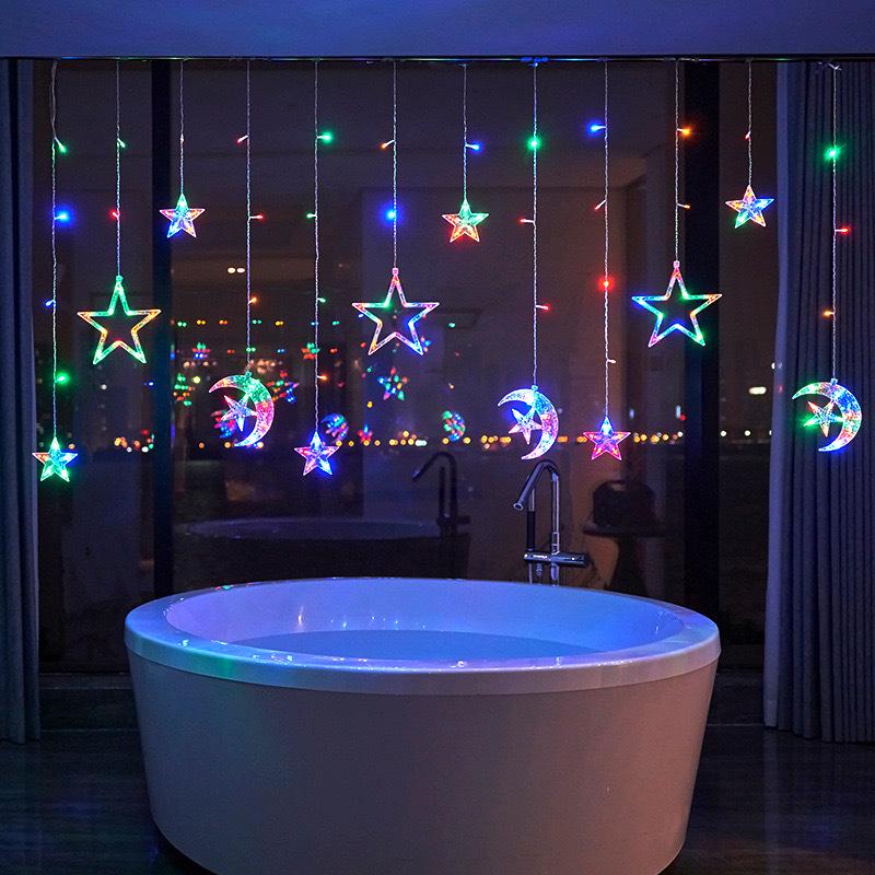 Starry Sky LED Curtain Lights for Christmas & Birthday Room Decoration
