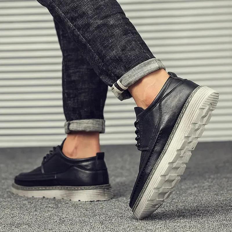 Fashion Formal Man Casual Shoe Business New In Dress Luxury Sale Common Leather Brogue Shoes For Men Cheap Clearance Comfortable Pu On