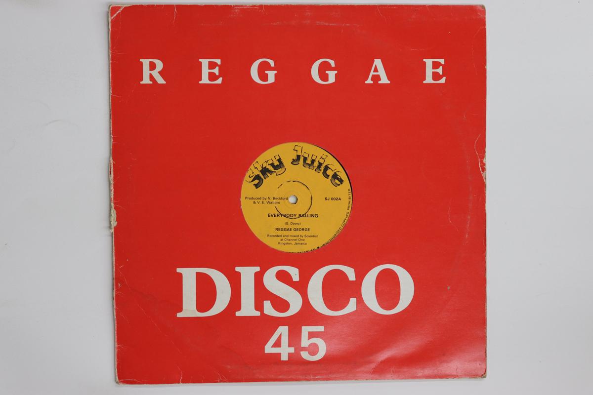 

12inch Record REGGAE GEORGE ISHIA D Everybody Balling Babylon Trap SJ002 SKY JUICE UK Reggae Ska Dub Used
