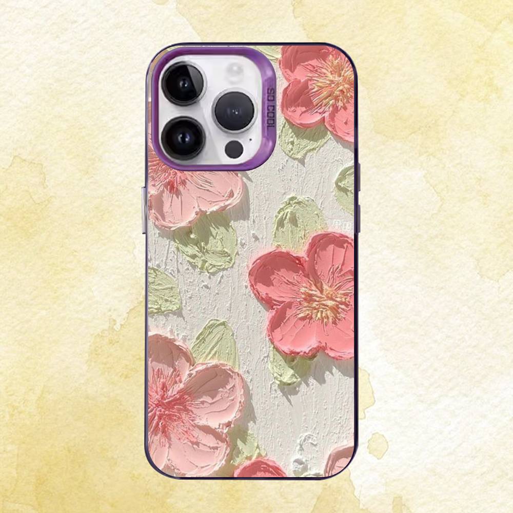 Oil painting flowers Phone Case For iPhone 17 16e 16 15 14 13 12 11 Pro Max X XR XS MAX Back Cover