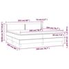 3130920 vidaXL Divan Bed and Mattress Dark Grey 200x200cm Velvet