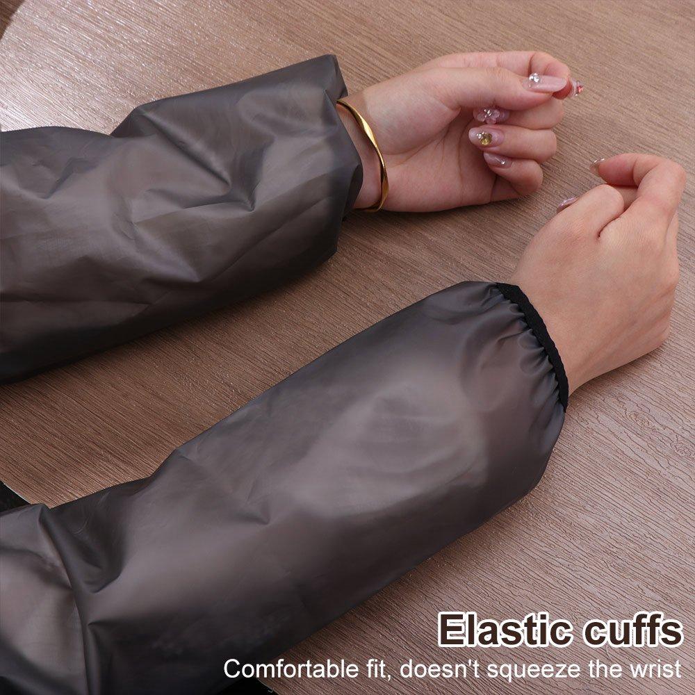 TPU Arm Sleeves Covers Elastic Cuffs Forearm Protector Waterproof Oversleeves Painting