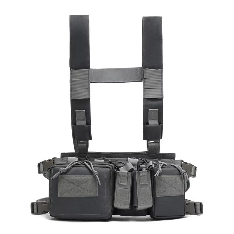 Outdoor Sports Airsoft Gear Combat Assault Molle Vest Accessory Pouch Bag Carrier Tactical Camouflage Chest Rig