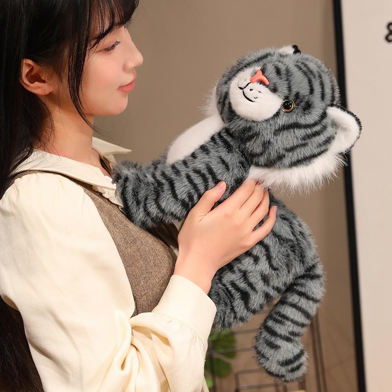 Simulations tiere Flauschige Katze Tiger Leopard Lebensecht Niedlich Zuhause Dcero Hohe Qualität Weich Geburtstagsgeschenke