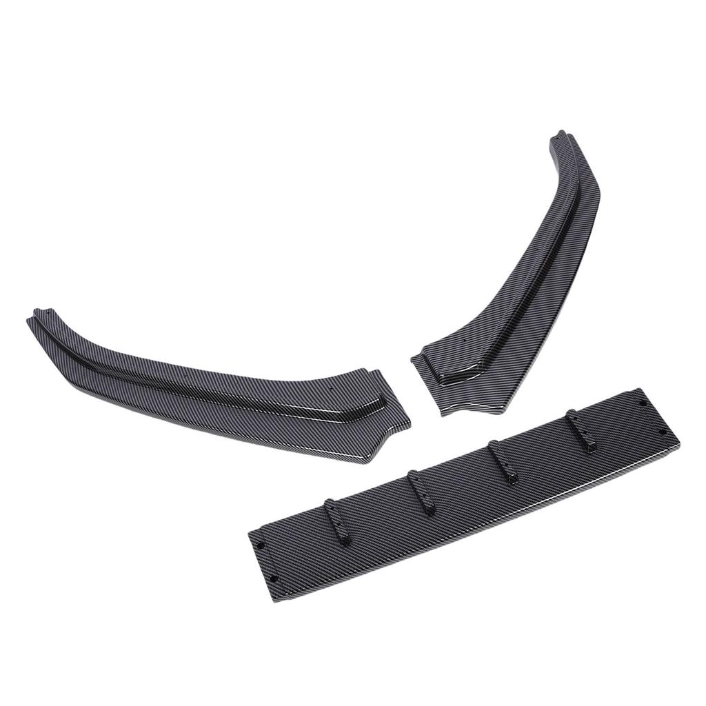 3pcs Front Bumper Lip Splitter Spoiler Body Kit Improve Aerodynamics Bumper Lip Diffuser Replacement for MK5 6R 2010-2014