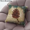 Rustic Pinecone  Pine Needle Throw Pillow Covers Pattern Cushion Cover Suitable For Sofa Bedroom Car Pillow Cover