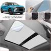 Car Suede Fabric Anti-uv Electrostatic Adsorption Sunroof Sunshade For GEELY COOLRAY 2020-Present Auto Heat Insulation Skylight