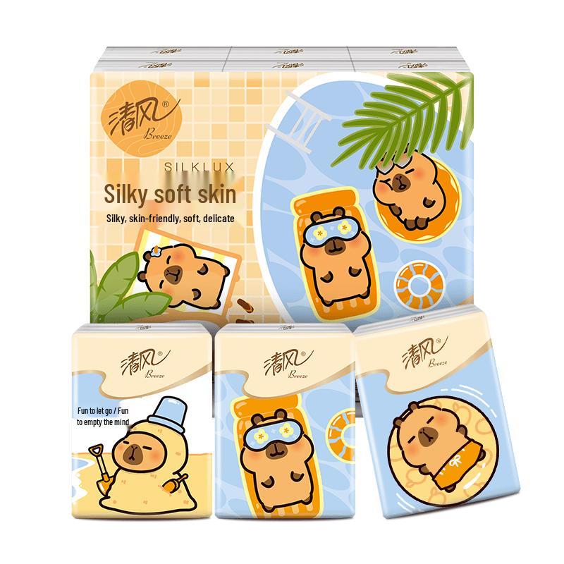 Qingfeng Silk Soft Unscented 4-Ply Portable Tissues