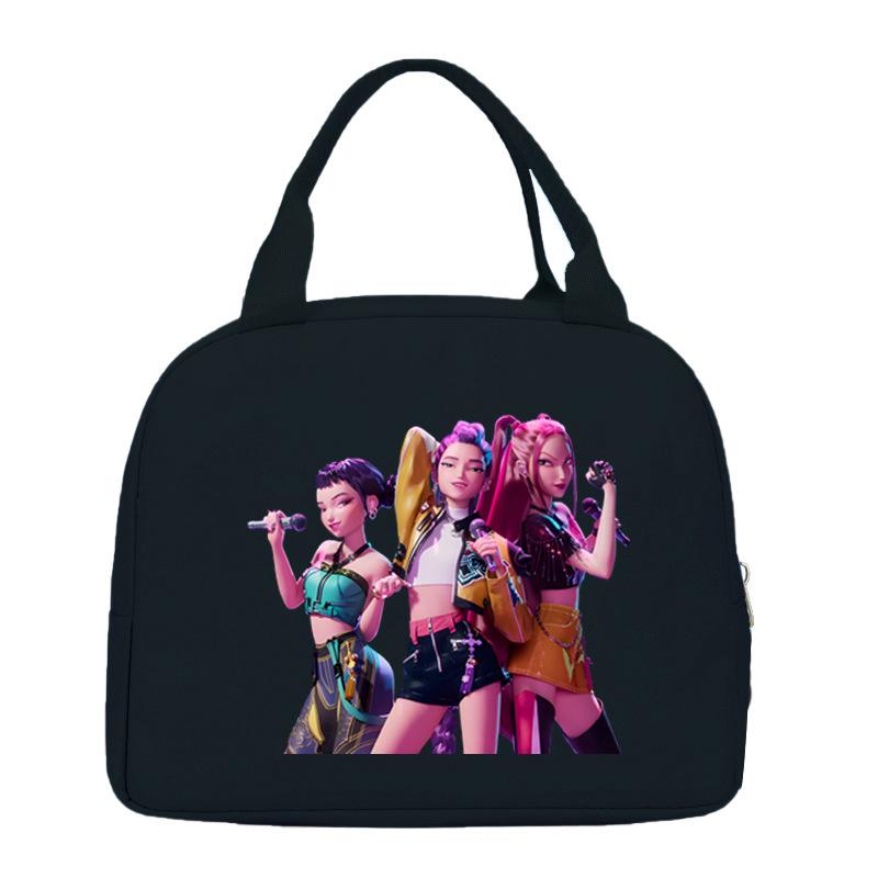 Cartoon Animation Academy Meal Bag Student Thermal Insulation Lunch Box Bag Office Workers Handheld Bento Bag