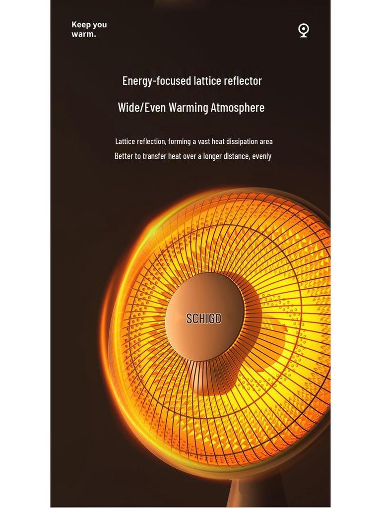 Mały grzejnik elektryczny kominkowy Little Sun cichy, energooszczędny i suszarka do włosów