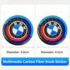1Pcs Car Multimedia Knob Button Cover Sticker Accessories For BMW G80 G06 G07 G42 G14 G15 G16 F82 F20 F21 F83 M2 M3 M4 M5 M8 F95 SO0