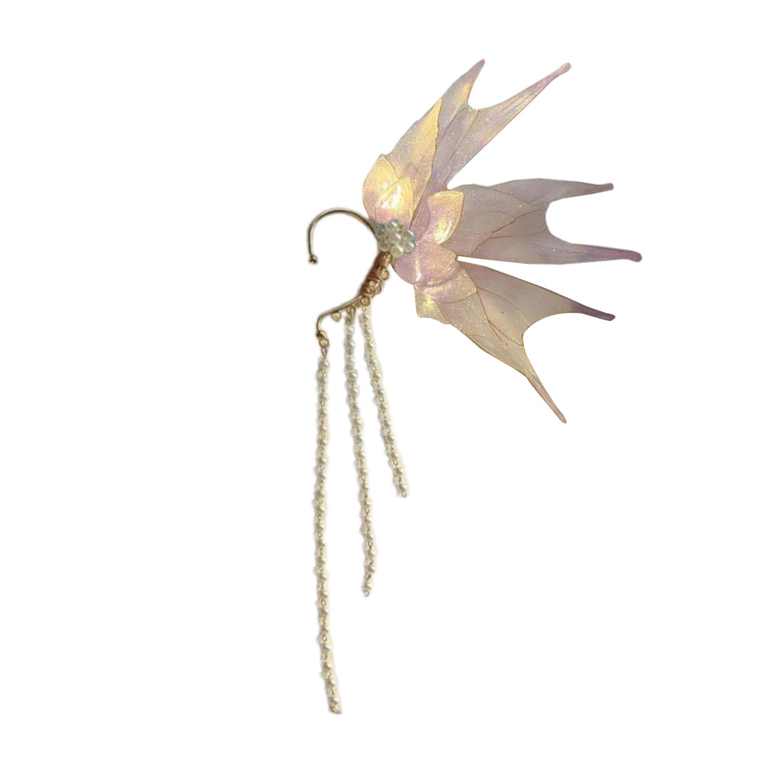 

Элегантный кафф для уха Элегантные серьги Кафф для уха Модная бижутерия Регулируемый зажим для уха Подарок для любителей моды left разноцветный