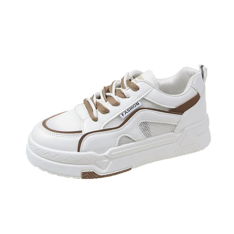 

2025 spring and autumn new ins tide little white shoes women s Korean version of fashion student round head sports and leisure board shoes women 40 хакі