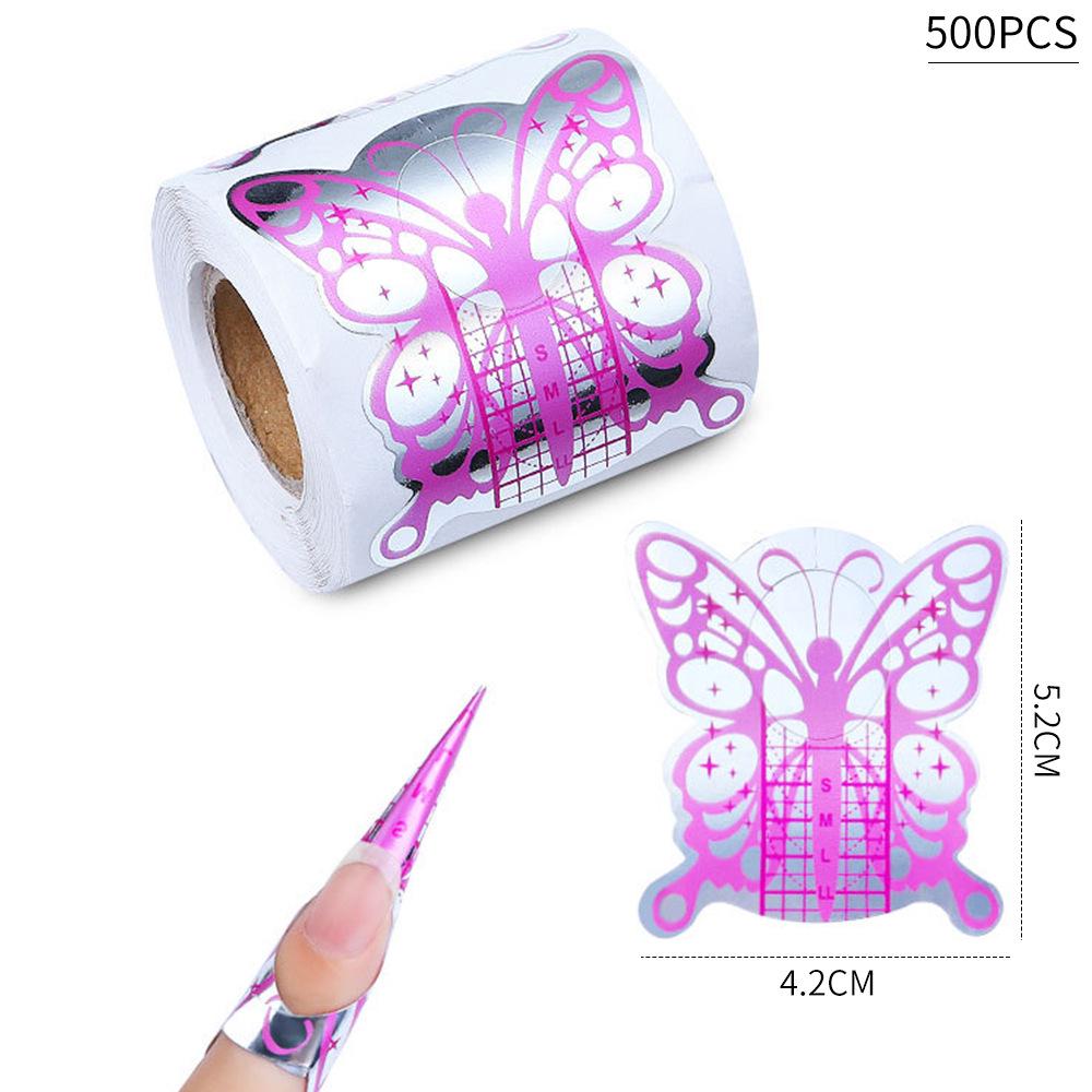 100 Cross-border Exclusive French Nail Extension Forms - Horseshoe & Rectangular Designs