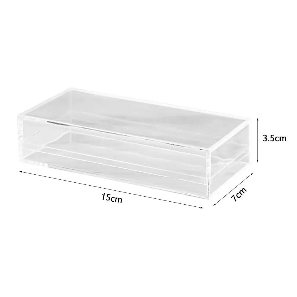 Plastic Storage Box Portable Durable Transparent Small Items Case Square Jewelry Beads Container Power Tools Holder