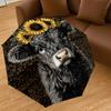 1PC Cow Sunflower Umbrella-8-Rib Reinforced, Automatic Open, Lightweight & Durable, Cute Fashion Accessory for Outdoor-P28