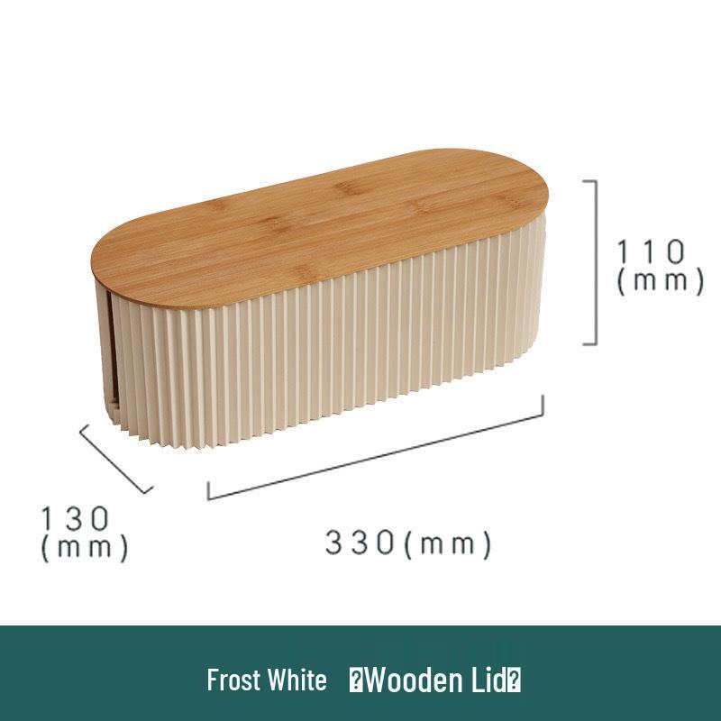 Large Capacity Desktop Cable Organizer Box for Power Cords and Strips