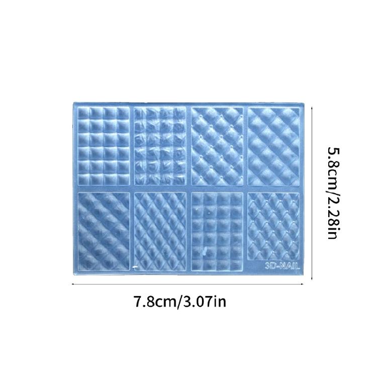 Multipurpose Silicone Mould for Nail Art Easy To Use and Remove Suitable Portable for All Nail Shapes and Lengths