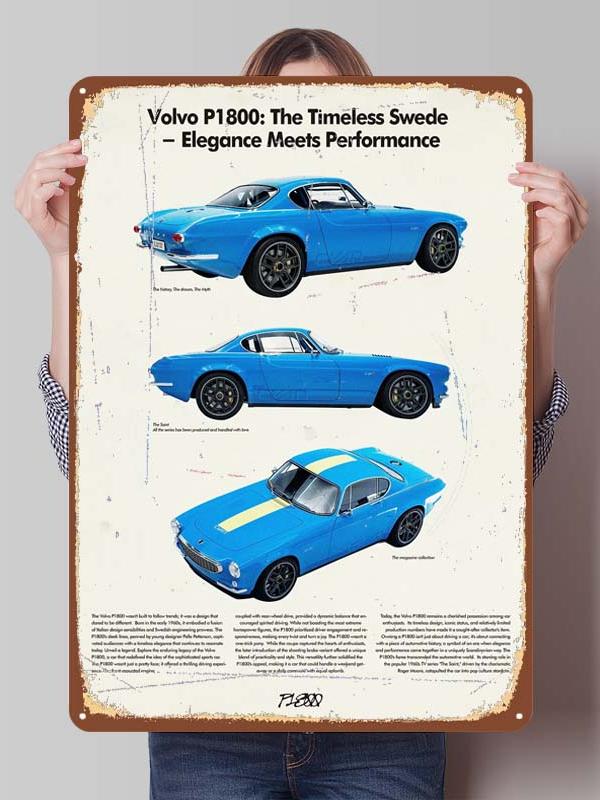 Volvo Metal Signs Classic Car Posters Home Decorations Custom Tinplate Sign for Garage Wall Art Decoration Room Ornaments Retro