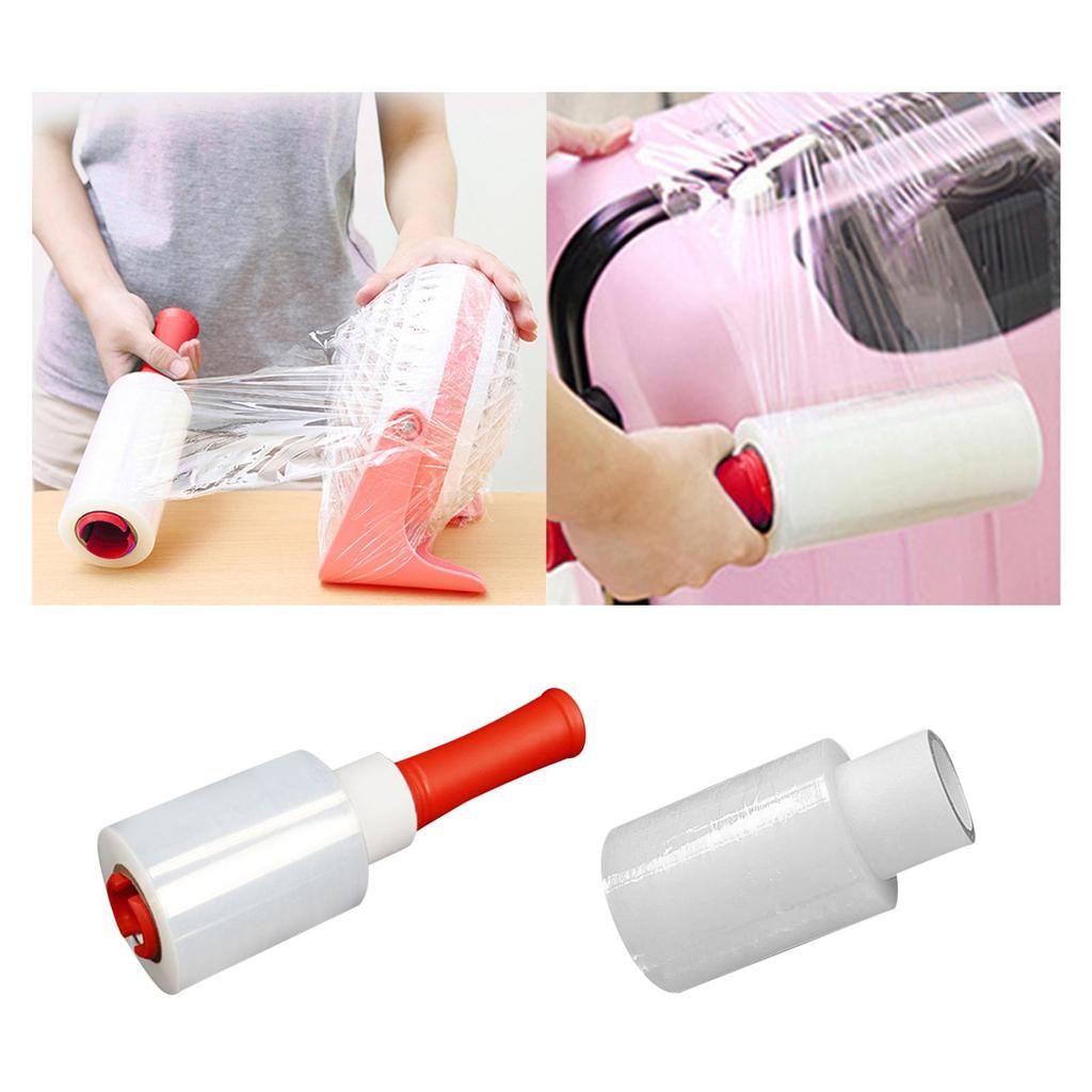 Clear Stretch Wrap Roll, Industrial Strength, Heavy-Duty for Movers, Pallet Storage