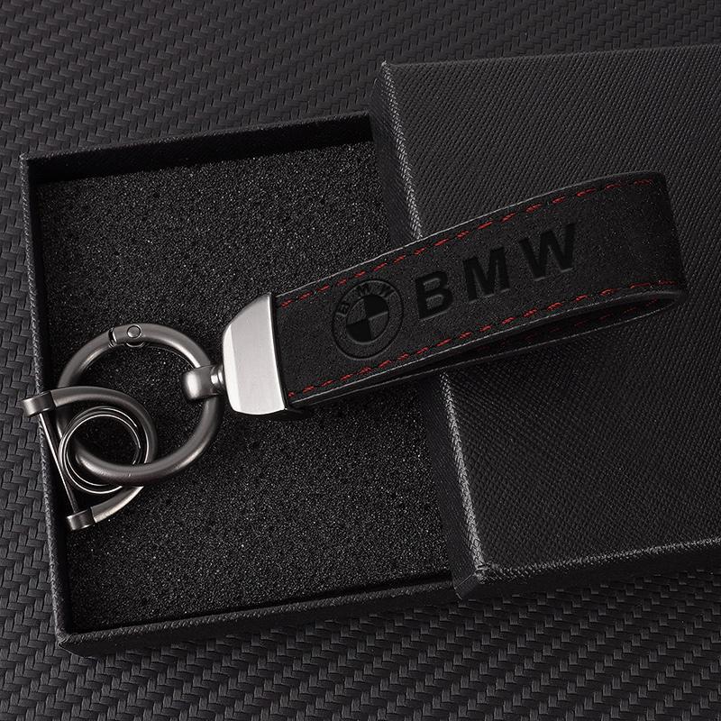 M Sport Suede Leather Car Emblem Key Chain Accessories for Bmw M Performance G30 G32 3 4 5 7 M3 M4 M5 X1 X3 X5 X6 X4 E61 E60 jvzp41