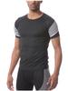 Men's Quick-Dry Marathon Running Suit: Tight-Fit Sports Short Sleeve T-Shirt