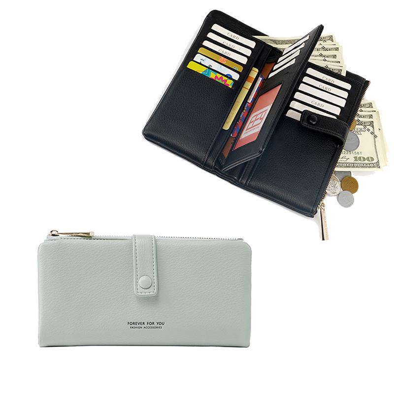 Stylish Women's Retro Long Wallet with Multi-Card Slots