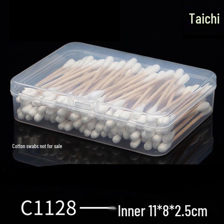 Rectangular Transparent Plastic Storage Box for Accessories and Screws