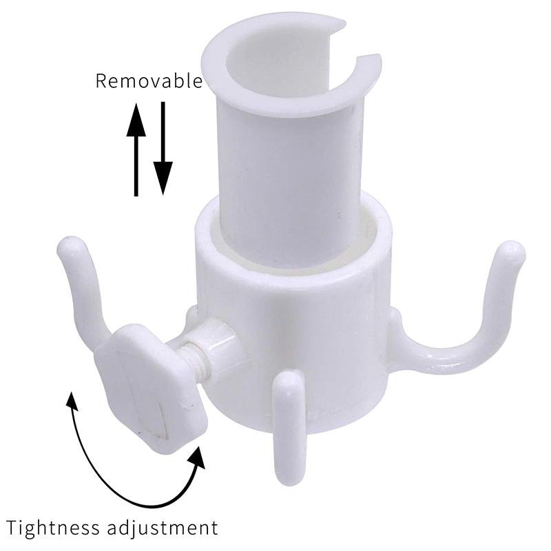 Plážový slunečník, háček na deštník, závěsný stojan, venkovní kempování, 4hrotový háček na ručníky, tašky, klobouky, sluneční brýle