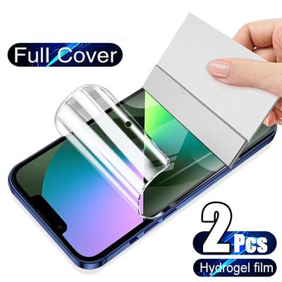 2Pcs Hydrogel Film für IPhone 12 13 Pro Max Mini Displayschutzfolien für IPhone 11 14 Pro XS Max X XR 6 6s 7 8 Plus SE Nicht Glas